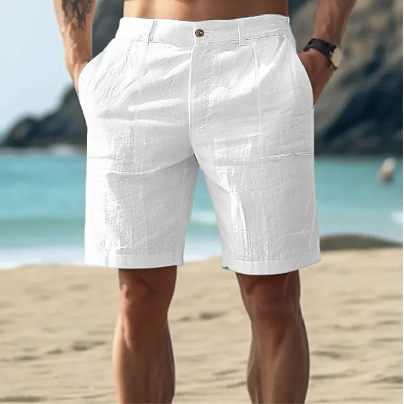 Short de plage en lin classique pour hommes - Joeri