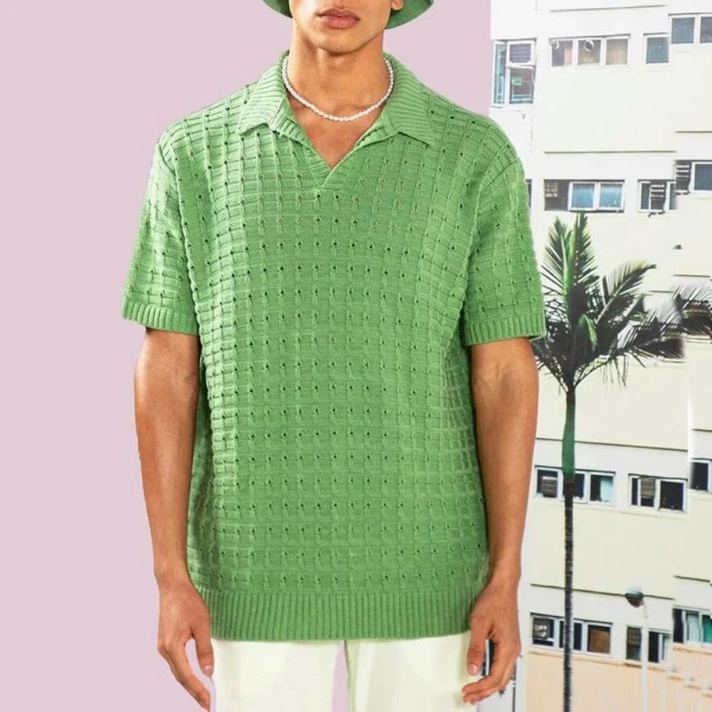 Polo d'été pour homme en maille vibrante - Roge