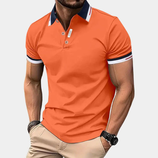 Polo d'été pour homme Stylish Orange - Styrk