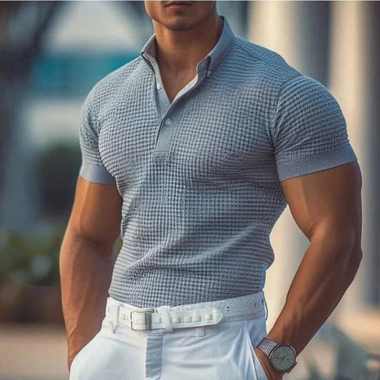 Polo boutonné pour homme, élégant et intemporel, pour un look estival idéal - Brend